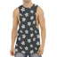 Plumeria Flower Unisex Tank Top, Áo thun khô nhanh không tay in đầy đủ, Thời trang mùa hè mềm mại thoáng khí