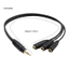 < CarFashion > Cáp chia âm thanh 3,5 mm Nam sang Nữ 1 Đầu vào 3 đầu ra Bộ chuyển đổi giắc cắm âm thanh nổi Aux Dây chia tai nghe cho điện thoại Máy tính xách tay Âm thanh chất lượng cao Âm thanh nam sang nữ Ca