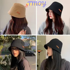 TMOY Hip Hop Du Lịch Ngoài Trời Panama Mũ Chống Nắng Cho Nam Nữ Mùa Hè Cotton Buet Mũ In Chữ Người Cá Mũ Cho Bé Gái TMOY