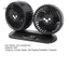 < CarFashion > Quạt làm mát xe 10 cánh xoay 360 độ