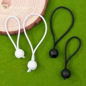 GE 10 Chiếc Bungee Bóng Bạt Vải Bạt Cột Cờ Dây Kết Thúc Dây Đàn Hồi Ren Cố Định Thuyền Cực Cắm Trại Lều Phụ Kiện VN