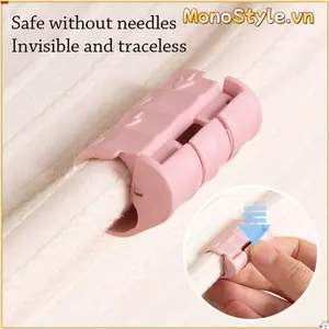 MONOSTYLE 10 chiếc Kẹp Drap giường, Giá đỡ nệm chịu áp lực có thể điều chỉnh, Khóa cố định Dây buộc tấm chống trượt nhỏ gọn
