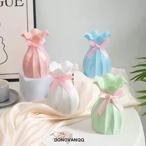 Bình nhựa màu DONOVANQQ, Màu Macaron No Burr Chậu hoa thủ công, Hộp đựng đồ trang trí trong chậu bằng nhựa hiện đại