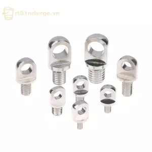 GE 3 Đai ốc & Bu lông mắt bằng đồng thau có lỗ M3 / M4 / M5 / M6 / M8 / M10 - Bộ vít mắt nâng đồng VN