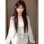 Mỹ Hot Girl Ngôi Sao Sọc Trắng Đeo Vai Dài Tay Chống Nắng Áo Nữ Mùa Hè Rời Tinh Khiết Desire Phù Hợp Với