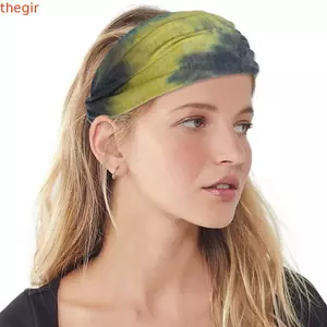 THEGIRL8B Yoga Headband, Cotton Face Wash Tie Dye Headbands, Mũ Rộng Đơn Giản Nhiều Màu Sắc Thể Dục Co Giãn Băng Đô Bé Gái