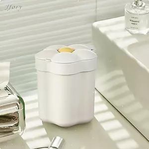 Thùng rác để bàn nhỏ Jfory có nắp Thùng rác Mini sáng tạo cho giải pháp sắp xếp nghiên cứu văn phòng