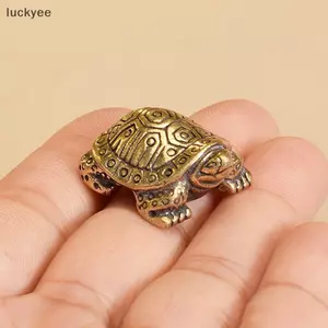 Luckyew 1 Đồng Cổ Chắc Chắn Rùa Đồ Trang Trí Tuổi Thọ Động Vật Điêu Khắc Nhà Văn Phòng Bàn Trang Trí Mô Phỏng Vật Trang Trí TQ