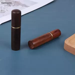 Luckyew 1 Máy Đánh Răng Buet Gỗ Mun Răng Giá Đỡ Buet Mini Hộp Quà Tặng Handmade TQ
