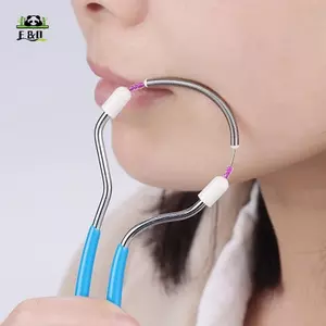 Máy cạo lông mặt bằng tay Máy cạo lông cầm tay an toàn Máy cạo lông mặt có ren lò xo cho lông mày Cheek Dụng cụ làm đẹp trang điểm DIY EMKK