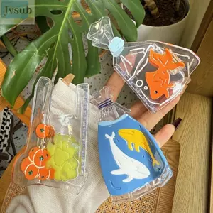 Kẹp Tóc Cá Vàng JVSUB, Vuốt Tóc Acetate Trái Cây Trong Suốt, Cá Voi Hoạt Hình Nhẹ Chống Trượt Móng Vuốt Kẹp Dành Cho Nữ Và Bé Gái