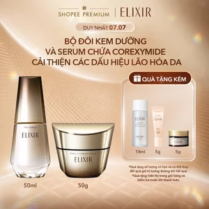 COMBO Serum trẻ hóa làn da Elixir THE SERUM 50ml + Kem dưỡng cải thiện chảy xệ ngừa lão hóa TOTAL V FIRMING CREAM 50g