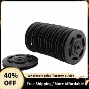 8 Chiếc 95mm Vòng Bi Đen Ròng Rọc Bánh Xe Cáp Thiết Bị Tập Gym Một Phần Chống Mài Mòn