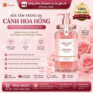 [TẶNG QUÀ} Sữa tắm trắng da cánh hoa hồng CHÍNH HÃNG Gel 450ml
