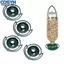 <cosyh>Conveniently Hang These 4PCS Outdoor Plastic Bird Feeders in Your Garden Now