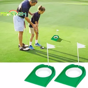 Huấn luyện viên chơi gôn trong nhà có lỗ cờ Putter Green Practice Aid Home Yard Hỗ trợ huấn luyện ngoài trời Lỗ có thể điều chỉnh [MỚI]