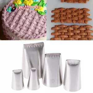 5 Cái Giỏ Dệt Đầu Phun Ống Dẫn Bằng Thép Không Gỉ Viết Ống Vòi Phun