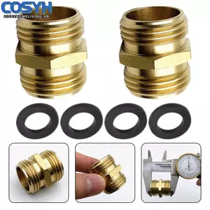 <cosyh>Hose Adapter 2pcs 2x 3/4 Inch Convenient To Install Male To Male Quick Connector
