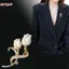 HFSHY Tinh Tế Men Tulip Thổ Cẩm Nữ Trâm Cài Pha Lê Kim Cương Giả Chân Quần Áo Áo Cao Cấp Trang Sức Thời Trang Cô Gái Quà Tặng VN