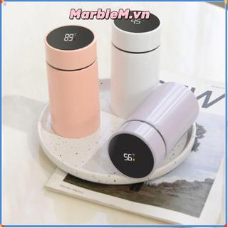 Cốc giữ nhiệt thông minh MARBLEM, Bình bỏ túi chống rò rỉ bằng thép không gỉ, Cốc cà phê Mini Hiển thị nhiệt độ Bình nước cách nhiệt 200ML