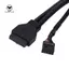 3.5 "20Pin đến 2 Cổng USB 3.0 HUB HD Audio PC Mở rộng Floppy Bảng điều khiển phía trước PC Bảng điều khiển phía trước mở rộng Floppy