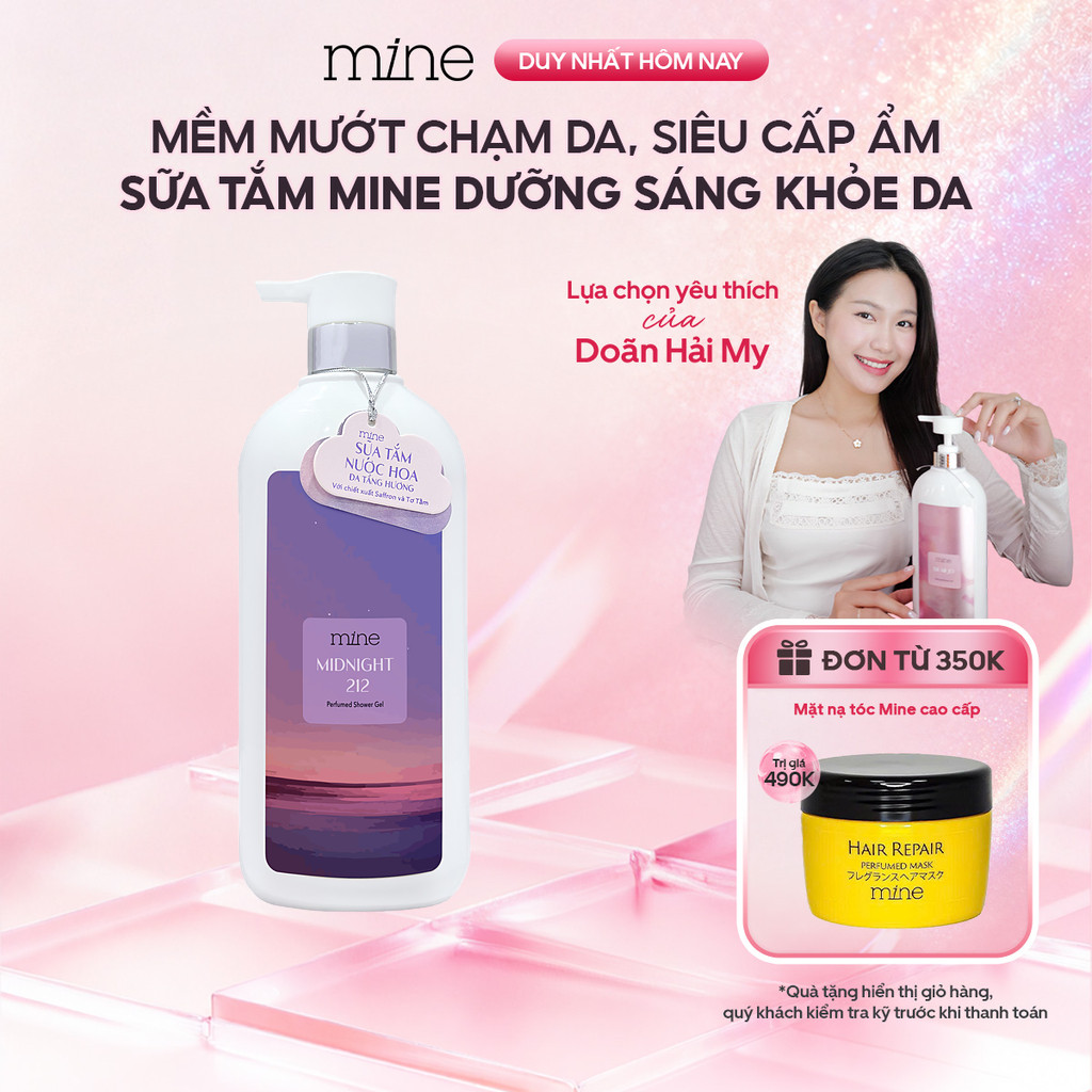 Sữa Tắm Hương Nước Hoa Quyến Rũ Mine Midnight 212 Perfumed Shower Gel Giúp Làn Da Mềm Mịn 750g