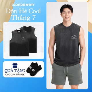 Áo Tanktop Nam ICONDENIM Steel Fade Form Regular TTID0049