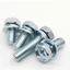 50 cái Bulong lục giác ngoài liền phẳng vênh M6 thép mạ M6