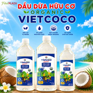 Dầu Dừa Hữu Cơ Organic Vietcoco 100% Tinh Khiết