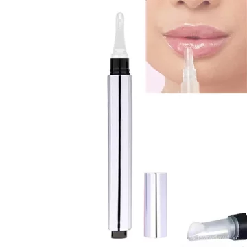 Dầu môi hoa Tulip tỏa sáng, Que làm đầy môi, Son môi dưỡng ẩm trong suốt, Son bóng trong suốt màu Nude (Trong suốt) UHDU