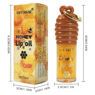 [Hàng có sẵn] SAM SUGAR Tinh chất mật ong Lip Oil Dưỡng ẩm phai màu Son bóng Son môi dưỡng ẩm trong suốt Son bóng WJG