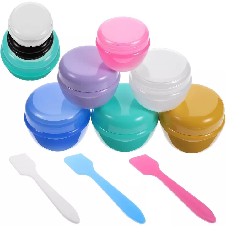 12 Hộp Đựng Du Lịch Mini, Lọ Du Lịch Mini 9 Màu Trang Điểm Đồ Vệ Sinh, Lọ Kích Thước Du TSA Cho Kem, Hộp Đựng Trang Điểm Du Lịch 3 Thìa, Hộp Đựng Kem Mặt, Gel P