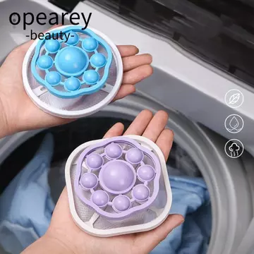 Bộ lọc máy giặt OPEAREY, Dụng cụ vệ sinh gia đình Túi lọc bóng giặt, Nâng cấp sản phẩm sạch Máy bắt tóc lông thú Túi lưới lọc có thể tái sử dụng cho gia đình & sinh hoạt