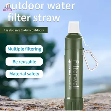 JESJELIU Lọc Nước, Ống Hút Uống Trực Tiếp Ống Hút Lọc Nước Mini, Máy Lọc Nước Cá Nhân TUP Máy Lọc Sinh Tồn Uống Nước Ống Hút Đi Bộ Đường Dài