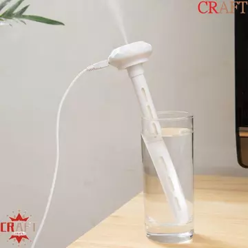 Máy tạo độ ẩm CRAFT, Máy tạo độ ẩm phun Mini bằng nhựa cầm tay, Máy khuếch tán dầu có đèn LED Mô hình dài và ngắn Sử dụng linh hoạt Máy tạo sương thơm Anion tạo độ ẩm