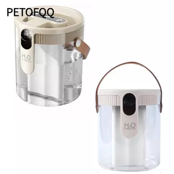Máy tạo độ ẩm không khí PETOFQQ, có thể sạc lại bằng đèn LED Máy tạo độ ẩm lấp đầy trên cùng, Máy tạo sương mù cầm tay 1,5L Máy tạo độ ẩm thông minh cho phòng ngủ, văn phòng tại nhà