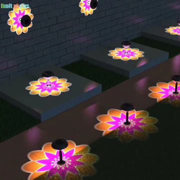 GIỚI HẠN SHOWS Đèn chiếu năng lượng mặt trời, Đèn LED tự động bật / tắt Đèn sân vườn năng lượng mặt trời, Đèn chiếu ngoài trời chạy bằng năng lượng mặt trời IP65 Đèn ngoài trời năng lượng mặt trời chố