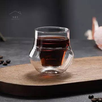 RO > Sáng Tạo Trà Cốc Thủy Tinh Thiết Kế Tường Đôi Thủy Tinh Trong Suốt Cốc Cà Phê Nhà Hàng Cốc Thủy Tinh Tường Đôi Cốc Thủy Tinh Drinkware Mới