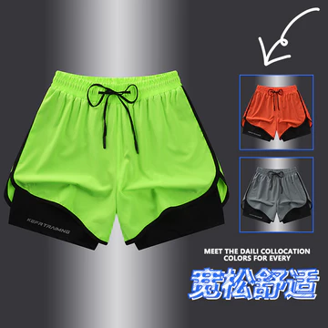 Quần short nam hai trong một mẫu mới 2025, quần thể thao nam, quần chạy bộ nam, quần đi biển nam, quần tập gym nam, quần thường ngày nam