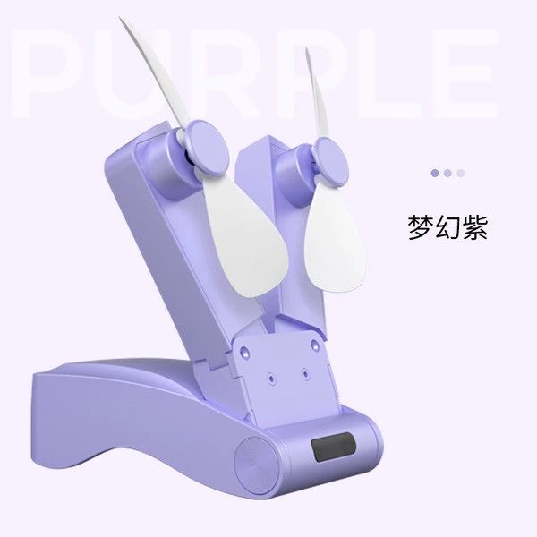 mini handheld fan | mini electric fan ▲Quạt gấp hai đầu xuyên biên giới Quạt bỏ túi Quạt Mini cầm tay Sạc USB Quạt nhỏ ngoài trời di động – 4