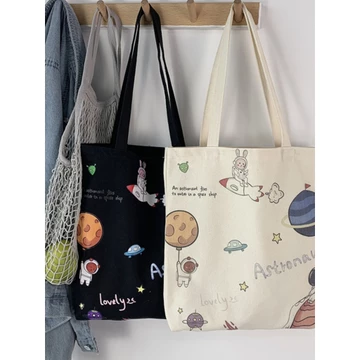 Women's Korean-Style Canvas Shoulder Bag