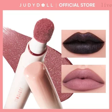 JUDYDOLL Cushion Lip Powder, Cushion Matte Lock Lip, Blur, Mousse, Son môi, Hydrating, Soft Velvet Matte Lip & Cheek, ooth Lip Mud, Chống thấm nước, Lâu trôi, lung linh, Không dễ dàng T