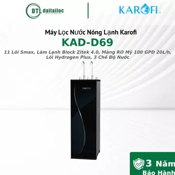 Máy Lọc Nước Nóng Lạnh Karofi KAD-D69 11 Lõi Smax, Làm Lạnh Block Zitek 4.0 / Chính Hãng / Bảo Hành 36 Tháng
