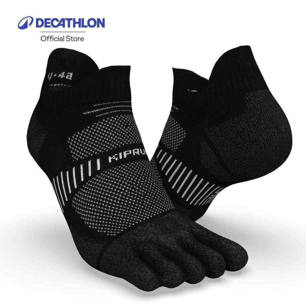 Decathlon Running 5 ngón Tất vô hình mịn 5 ngón ẩn để chạy 900-Đen