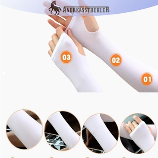 Onetimingfine 2 Chiếc Ice Silk Chống Nắng Cánh Tay Bao Ngoài Trời Mát Tay Chống Tia UV VN