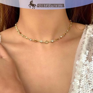 Onetimingfine Thời Trang Kính Nhiều Màu Sắc Dài Hình Chữ Y Vòng Cổ Kim Loại Xương Đòn Dây Xích Vàng Bạc Màu sel Vòng Cổ Đảng Trang Sức Cơ Thể VN