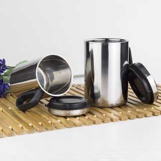 Ca giữ nhiệt, ca ủ cháo có quai chất liệu inox 2 lớp, dung tích 500ml