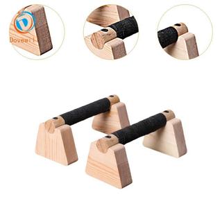 Dovewill 2x Push Up Bar Parallettes Thanh Đẩy Lên Tay Cầm Cho Nam Nữ Gỗ Đẩy Lên Đứng Cho Sàn Tập Luyện Thể Dục