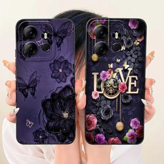 Ốp Điện Thoại Silcione Lỏng Mềm Cho Tecno Pop 7 Pop7 Pro Ốp Lưng Cho Tecno Spark GO 2023 Vỏ Luxy Girly Chống Sốc