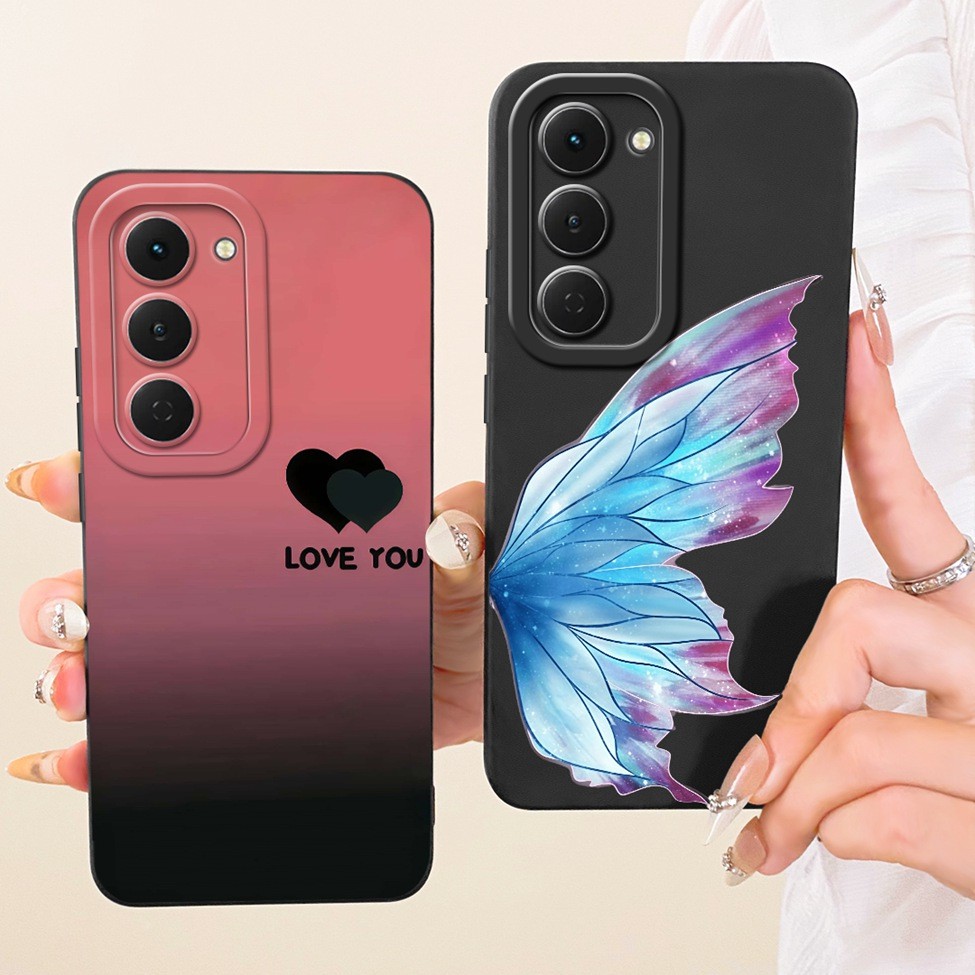 Ốp lưng Tecno Spark 40 Pro KM6 Dễ thương Kawaii Thời trang sang trọng Hoa mát mẻ Vỏ điện thoại silicon